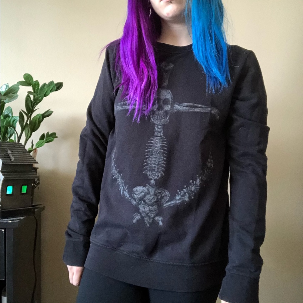 EVERYTHING MUST GO ‼️ Skull Anchor Sweatshirt